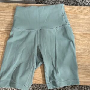 lululemon athletica Sage Green Bike Shorts